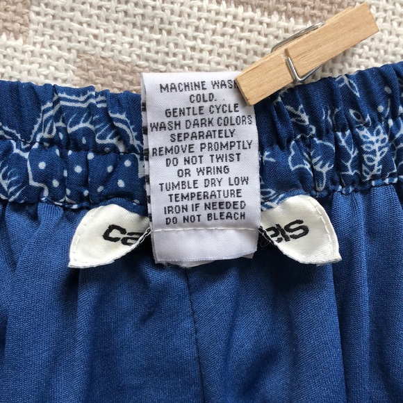 Cathy Daniels Blue & White Pleated Maxi Skirt S - Picture 6 of 8